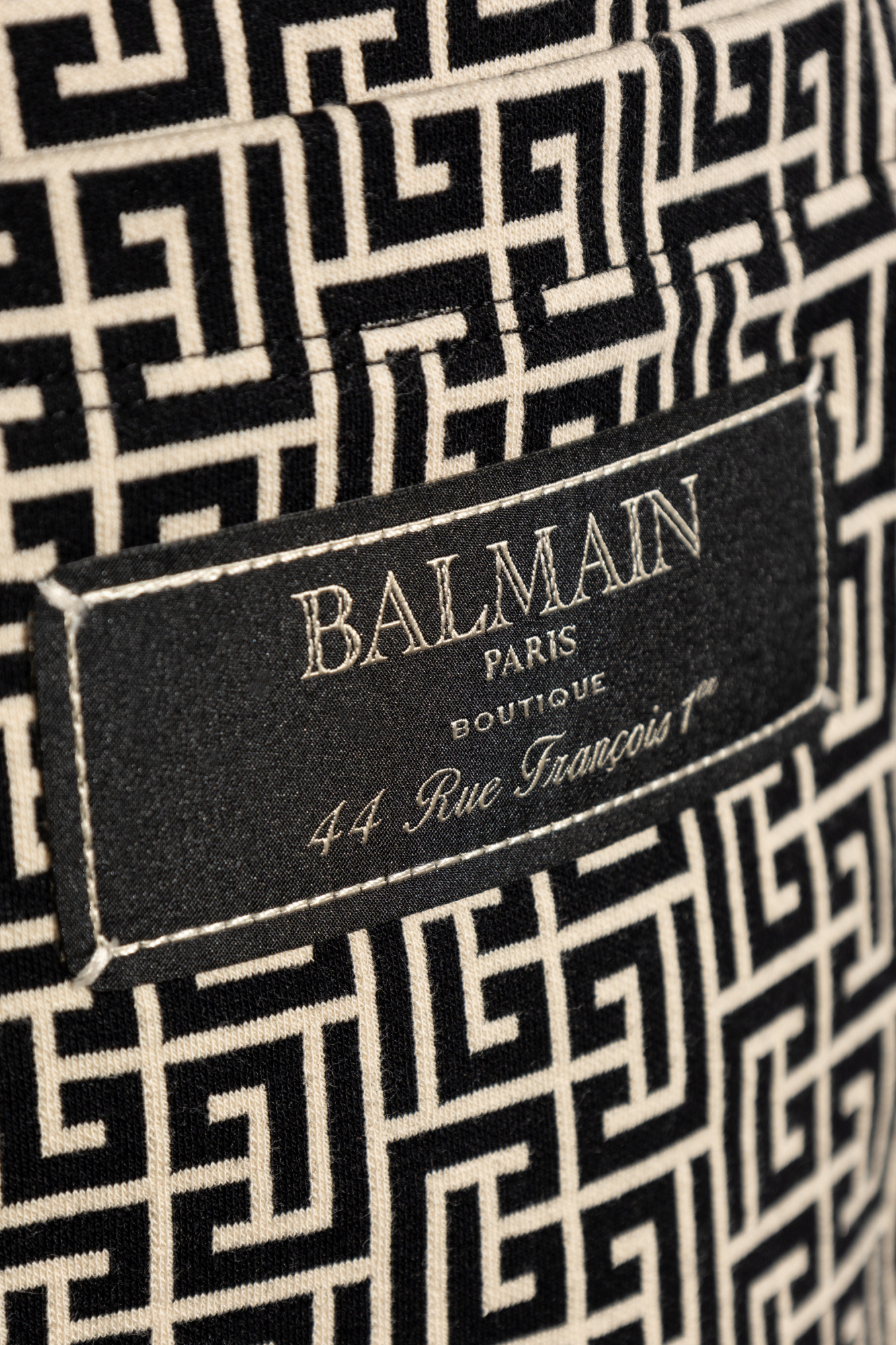 ボトムスその他 BALMAIN FW19 WIDE PANTS (SF15339_X2340PA) Balmain Monogram wide-leg pants Balmain